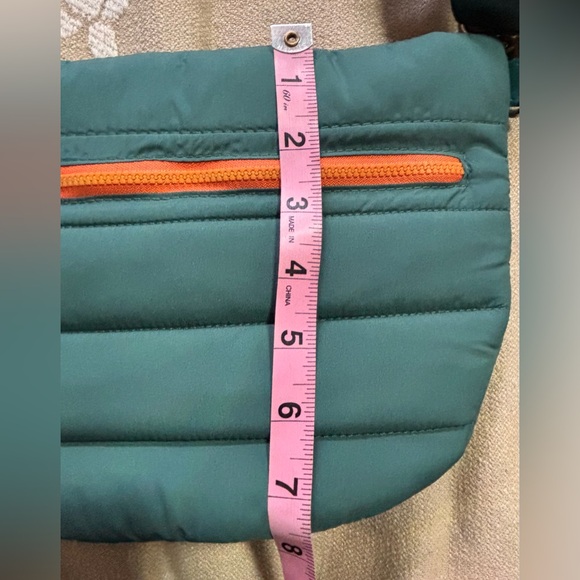 Green Crossbody Bag with Orange Accent (NWOT) - Picture 11 of 11